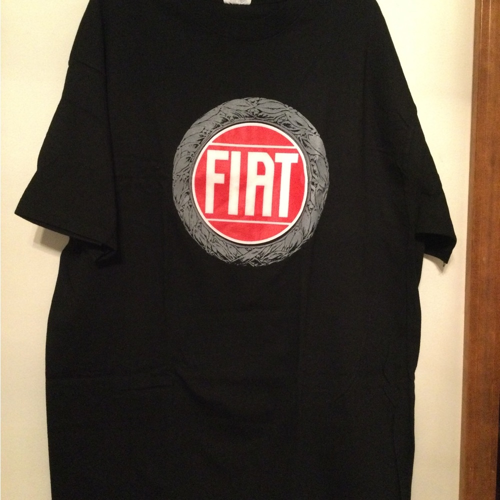 Vintage “Fiat” Black Men's T-Shirt - size XL